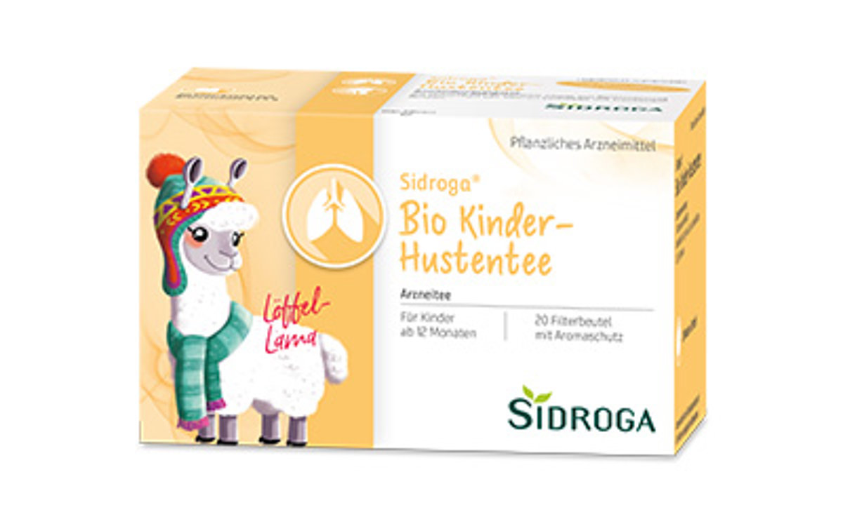 Packung Sidroga Bio Kinder-Hustentee
