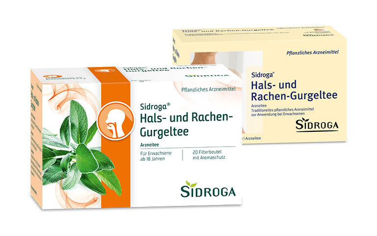 Packung Sidroga Hals-Rachen-Gurgeltee