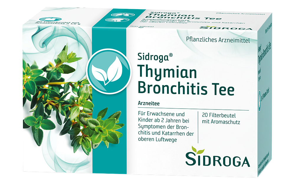 Zum Sidroga Thymian Bronchitis Tee Produktbild Sidroga Thymian Bronchitis Tee, verlinkt zur Detailseite