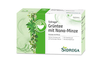 zur Produktseite Sidroga Gruentee mit Nana-Minze
